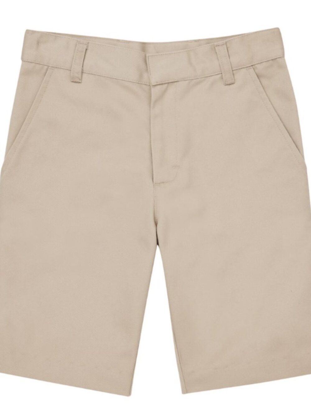 Premium Wear Boys School Uniform Khaki Flat Front Shorts Size 10